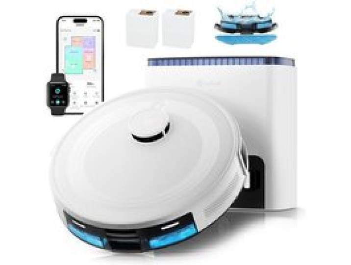 Aspirateur Robot Laveur avec Station Lefant M2L Plus - 6000Pa - Vidage Automatique 130min Idéal pour Poils danimaux WiFi/App/Alexa