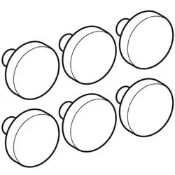 Geberit GE Set Puffer für WC-Deckel (6 Stück) Emani by Citterio und Era
