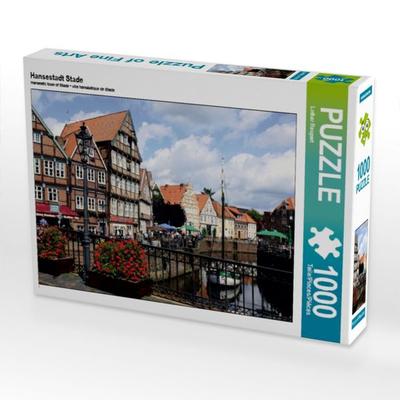 CALVENDO Puzzle Hansestadt Stade | 1000 Teile Lege-Größe 64x48cm Foto-Puzzle für glückliche Stunden