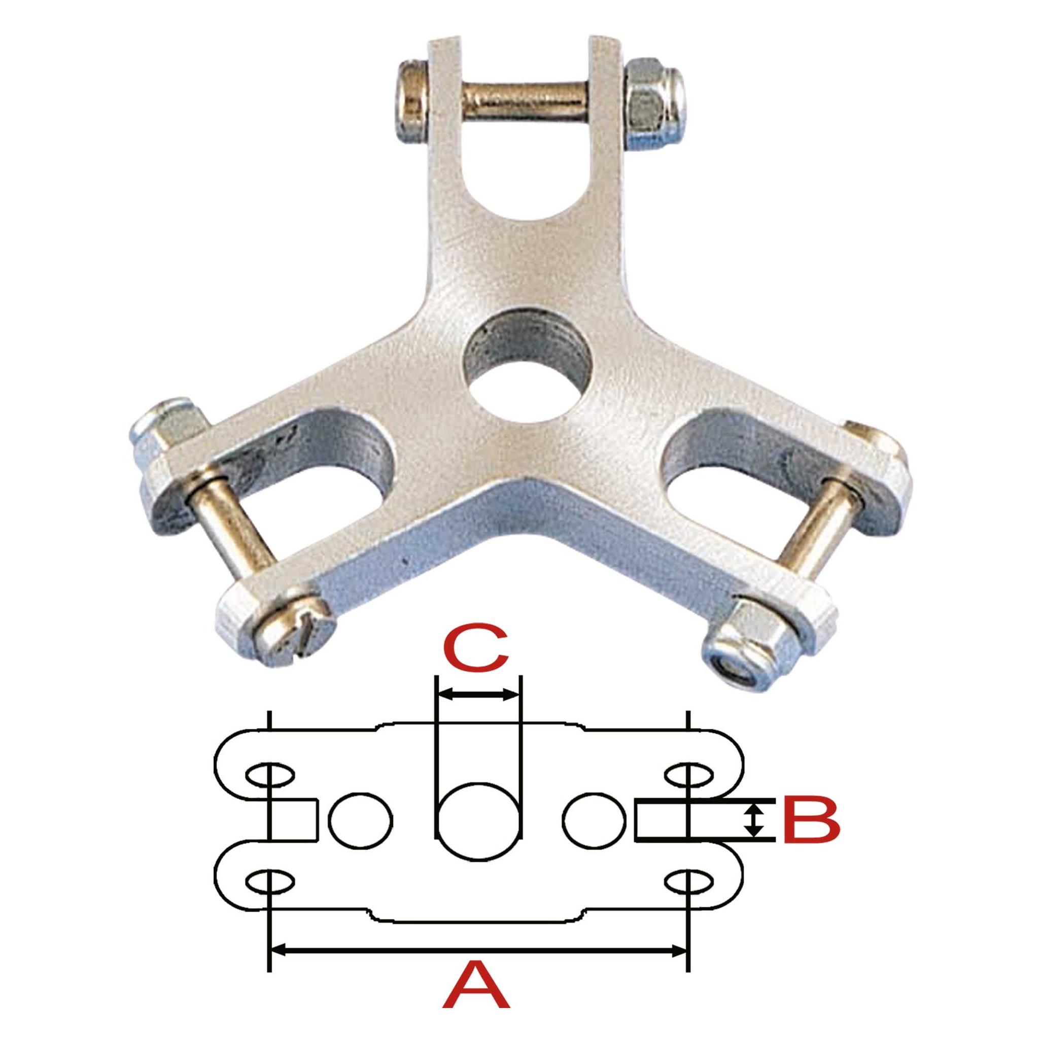 Aeronaut Mittelstück 3-Blatt 42mm/0°/8mm (724232)
