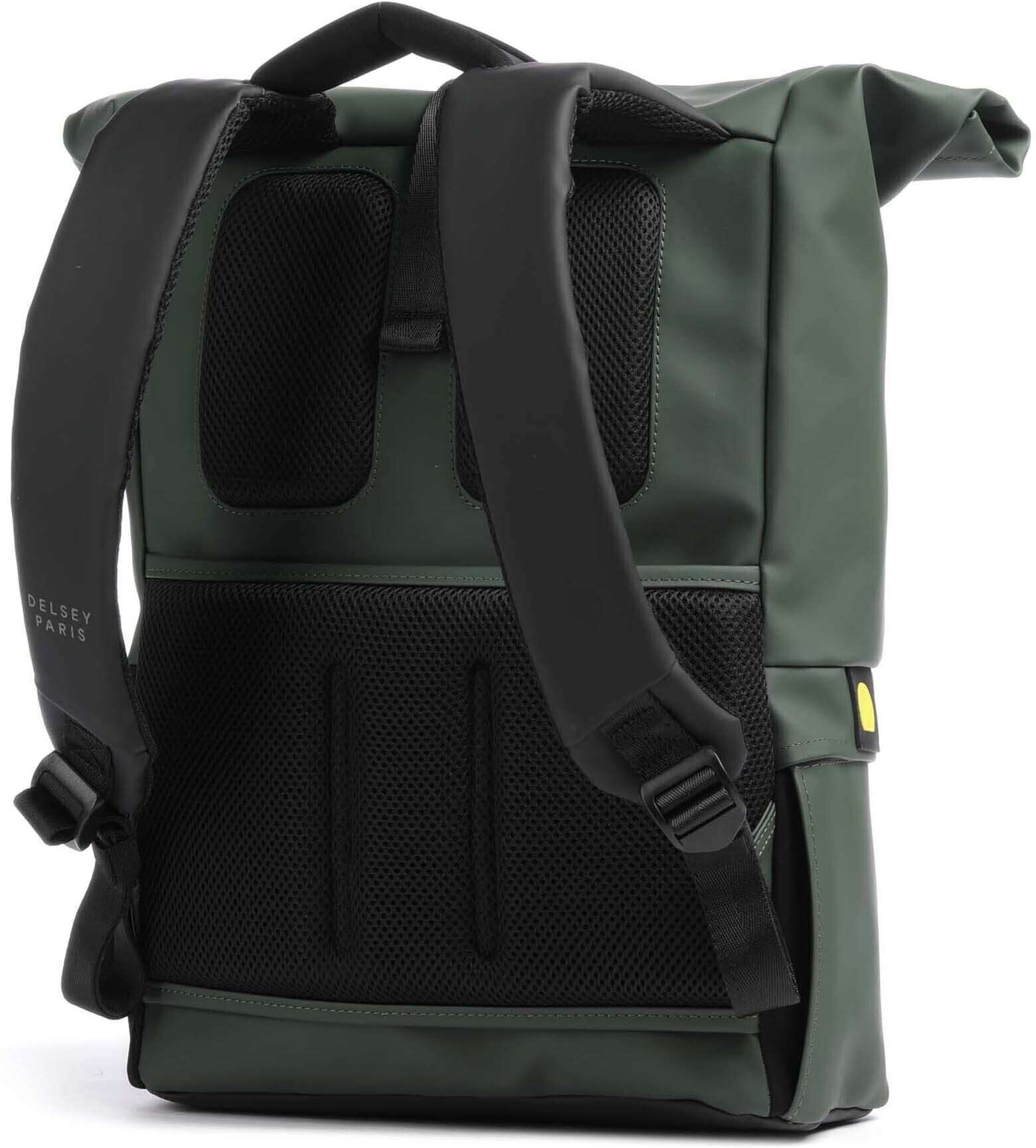 Delsey Paris Turenne Soft Rolltop Rucksack, grün