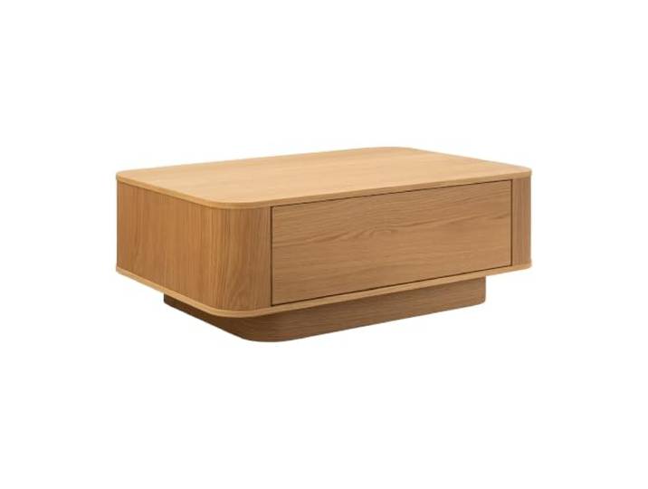 Riess Ambiente Couchtisch Valhalla Wood - 100x60cm - Natur - Eichenholz Stauraum, Push-to-open, Skandi-Stil, pflegeleichte Oberfläche