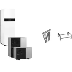 VIESSMANN Paket Vitocal 150-A Compact A06 230V AF mit Montagehilfe, Anschluss nach oben - Z033017