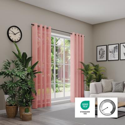 Vorhang NEUTEX FOR YOU "Libre-ECO" Gr. 1, orange (koralle), B:142cm H:245cm, Jacquard, Polyester, Gardinen