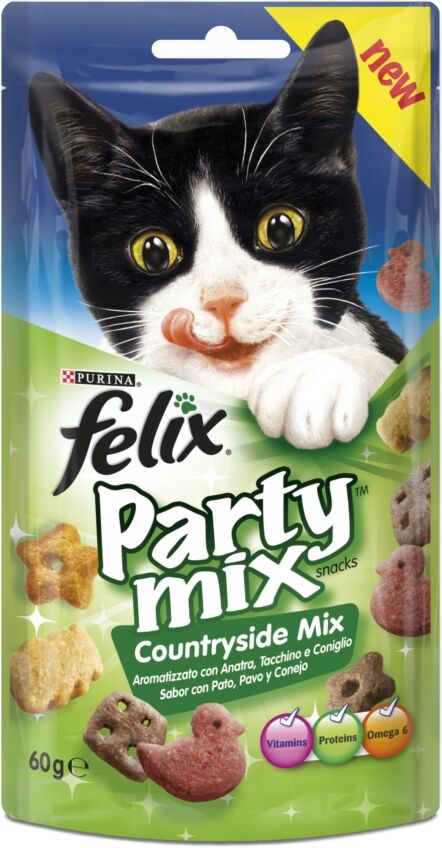 Purina FELIX PARTY MIX COUN.MIX ANAT/TACC/CONIG. 60GR