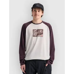 Burton Roadie Tech Crew Funktionsshirt stowht / behugb Gr. M