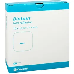 Biatain Schaumverband 10x10 cm nicht haftend