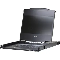 ATEN CL6700MW - 19 Zoll KVM Konsole, 17,3" TFT mit Tastatur DE