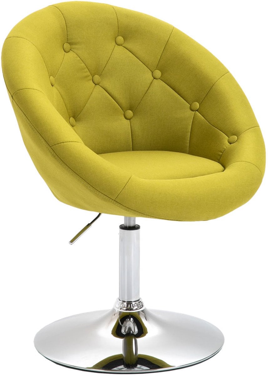 SVITA HAVANNA lounge fauteuil retro clubstoel limoengroen zilver