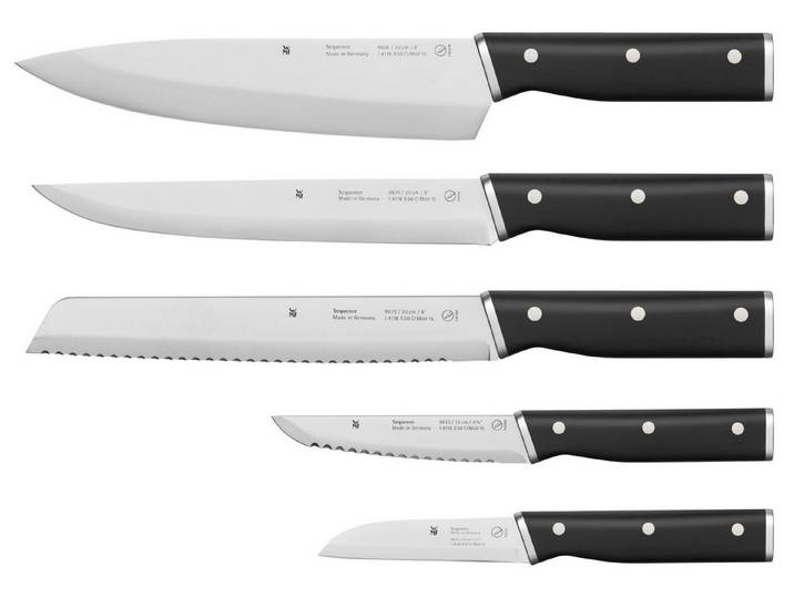 WMF Messer-Set Sequence Messer-Set, 5-teilig (Spezialklingenstahl), Made in Germany