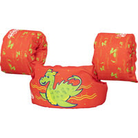 Puddle Jumper Schwimmflügelweste Kleiner Drache für Kinder von 2 bis 6 Jahren rot