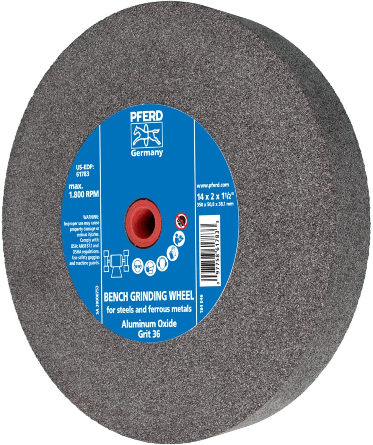 PFERD Bench Grinding Wheels BW 35050-76,2 AN 36 UNIVERSAL (39008753)