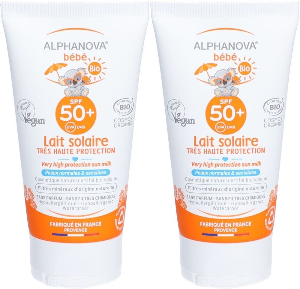Alphanova BB Solair Spf50+ 50G x2 2x50 g Sonnenschutzcreme