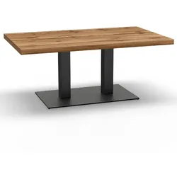 BIG Möbel GmbH Gastro Loungetisch 120x70 cm | Eiche Rom Natur | Gusseisengestell | 45 cm Höhe