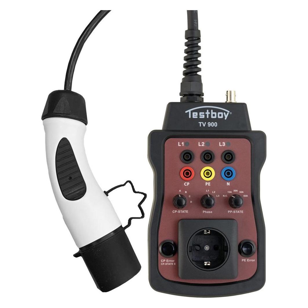 Testboy Ladesäulenprüfadapter im kostenlosen Koffer (Hand-Multimeter) (TV 900 + Koffer)