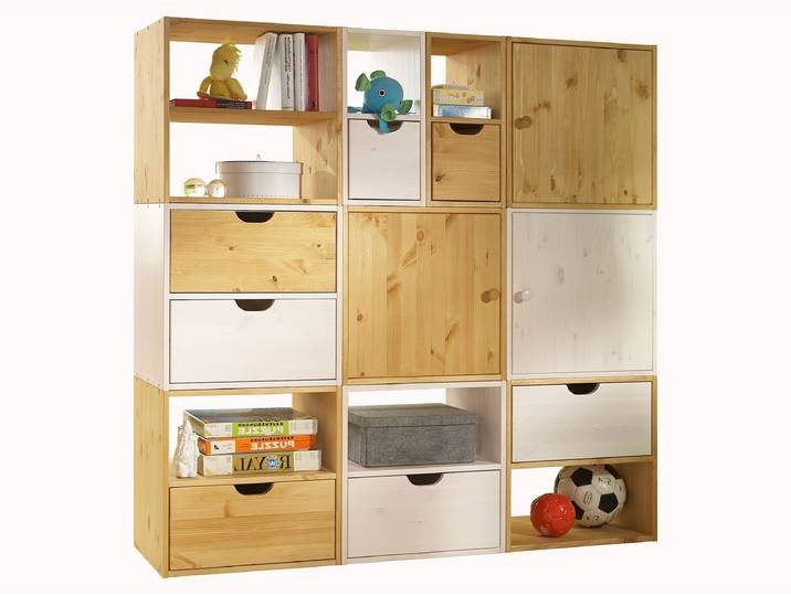 Regalwürfel-System-Konfigurator Pico - Würfel groß - weiß-lasiert
