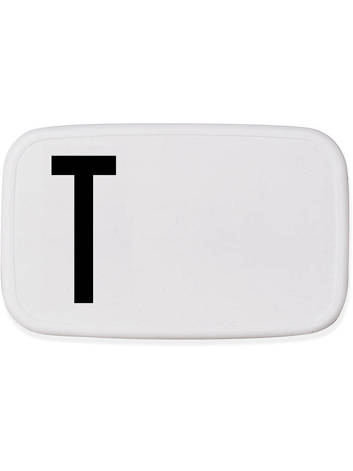 Design Letters Lunchbox in Weiß/ Schwarz - 700 ml - onesize