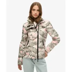 Superdry für Damen. W5011885A Jacke Windjacke Mountain Windbreaker rosa Camouflage (XS), Lässig, Recyceltes Polyester