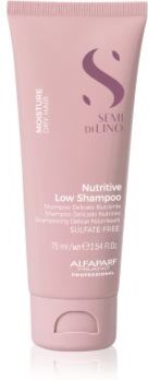 Alfaparf Milano Semi di Lino Moisture champô para cabelo seco 75 ml. Semi di Lino Moisture