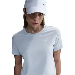 NIKE Sportswear Club Essentials T-Shirt Damen 423 - blue tint XL