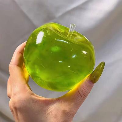 Uplifted Trends Green Apple Squishy Stress Ball Sensory Fidget Toy For Kids Adults green Apple