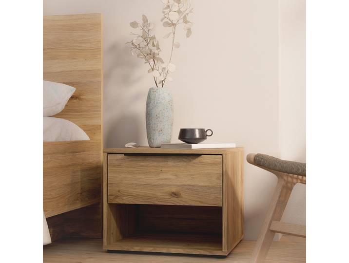 Table de chevet 48 x 40 x 41cm Marron