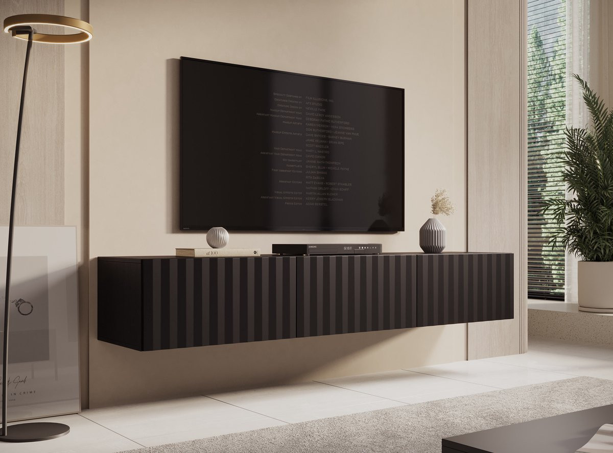 Meubella TV-meubel Angelina Zwart 192 cm