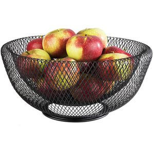 APS Obstschale Wire 30206, Metall, schwarz, 31 x 14cm