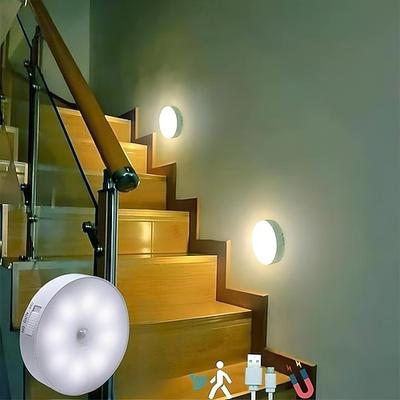8 leds bewegungsmelder licht led usb nachtlicht küche schlafzimmer treppe schrank flur schrank schrank nachtlicht lade licht