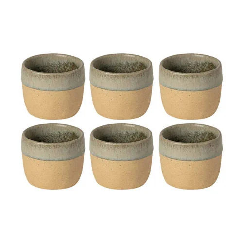 Costa Nova Koffiekopjes Arenito Sage Green 200 ml - 6 stuks