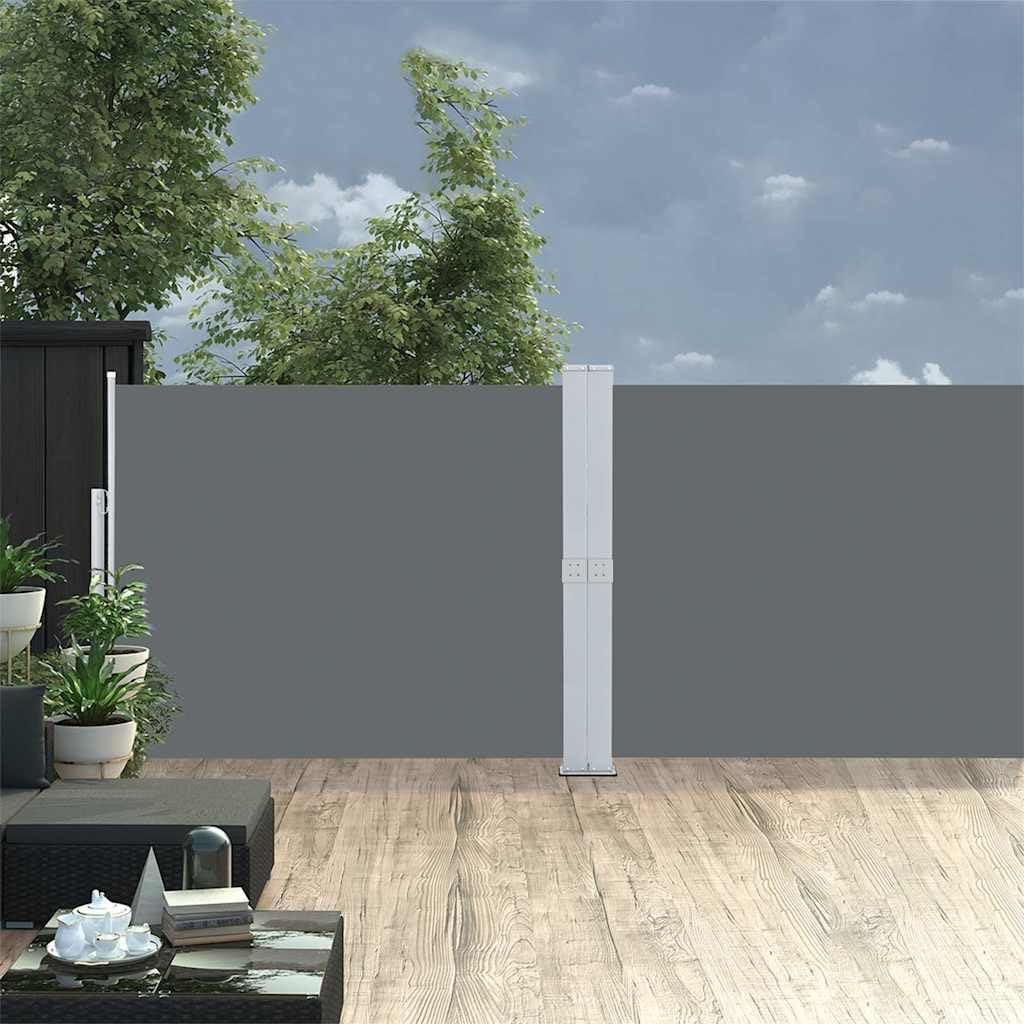 Selius Zijluifel Intrekbaar - Antraciet - Polyester - B/D/H: 1200 x 140 cm