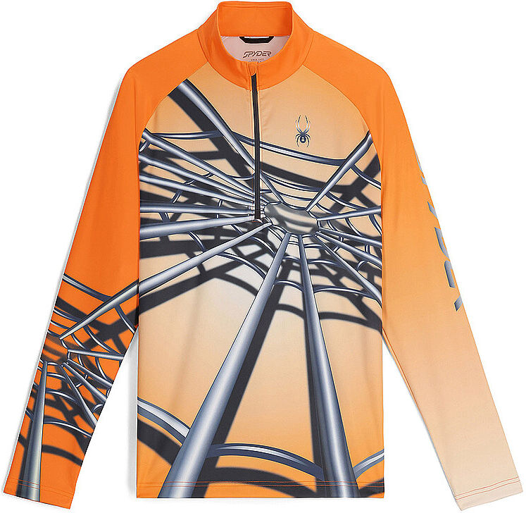 SPYDER Herren Unterzieh Zipshirt Legacy orange   S M
