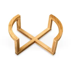 Wilmax England Wilmax Bambus Schalenständer 27x11,5 cm Natur, 6er Set