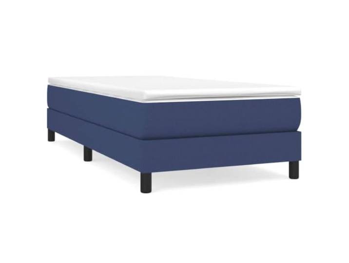 PUGYNBK Boxspringbett, 100 x 200 cm, mit Taschenfederkernmatratze Atmungsaktiver Stoff, mittlere Festigkeit, Holzlatten, weicher Schutz, ideal zum Schlafen