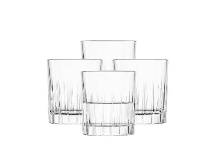 Schott Zwiesel Schnapsglas Stage (4er-Set), zeitlose Shotbecher für Schnaps mit Relieff, spülmaschinenfeste Tritan-Kristallgläser (Art.-Nr. 123933), Kristall