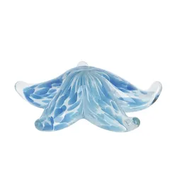 Deko Seestern   , blau , Glas , Maße (cm): B: 10 H: 3 T: 10.0