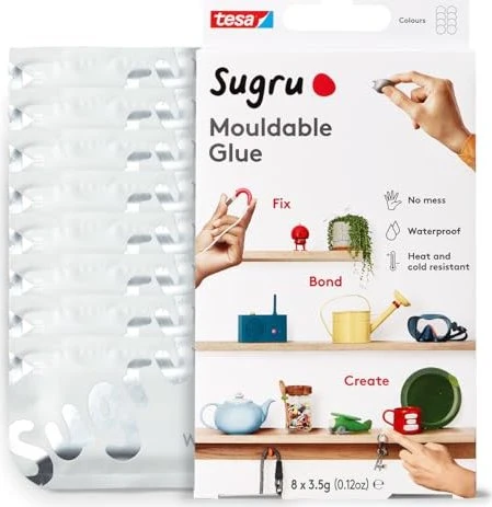tesa Sugru formbarer Allzweckkleber 8er Weiss