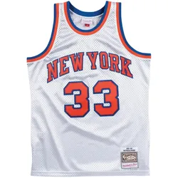 Mitchell & Ness, Herren, Sportshirt, New York Knicks NBA-Trikot Patrick Ewing (S), Silber, S