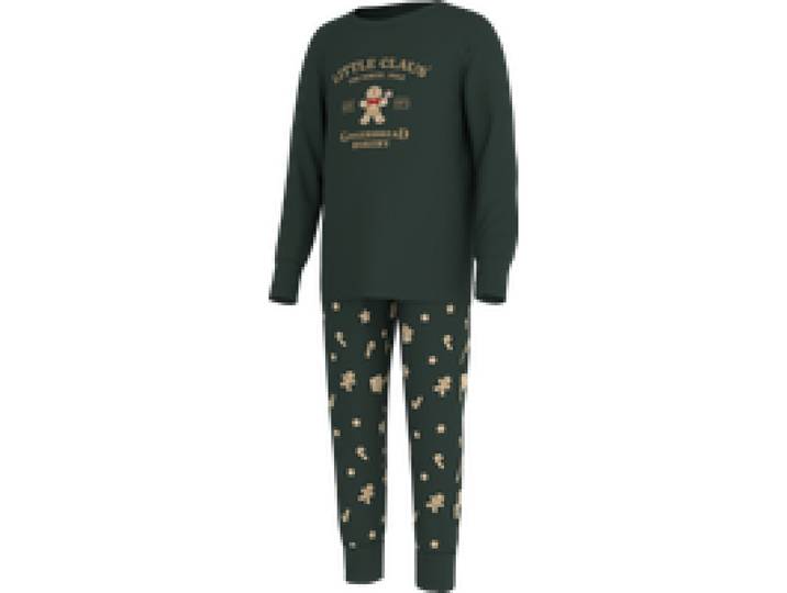 LUPILU® Ensemble pyjama de Noël enfant (vert, 6-8 ans)