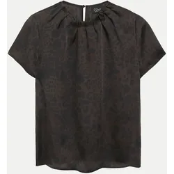 Satin Bluse Braun 36
