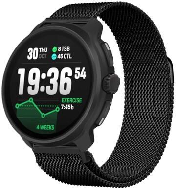 Everyday Crate Suunto Race 2 Milanese Magnetic Stainless Steel Watch Band Replacement Strap black