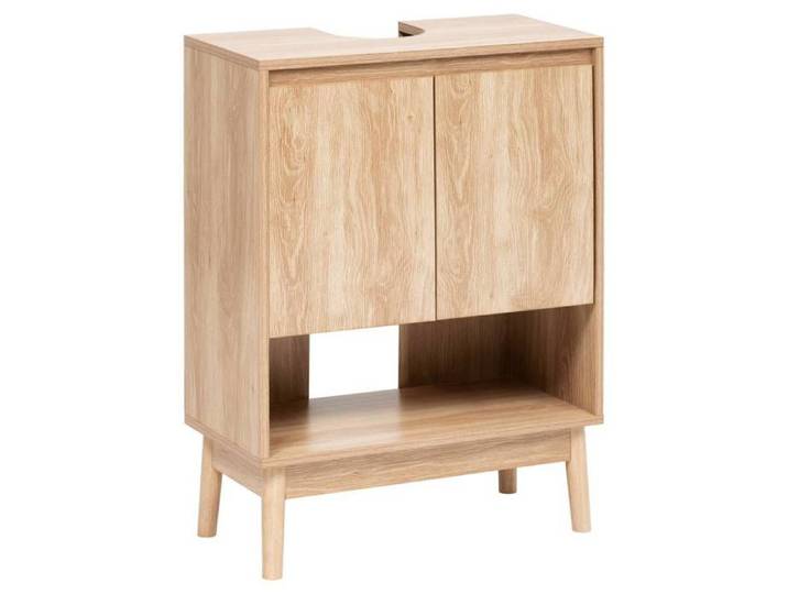 Meuble sous-lavabo Abana 2 portes bois clair - 5five
