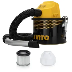 Aschesauger 800W Behälter 4 Liter + 2 HEPA-Filter + Beutel VITO