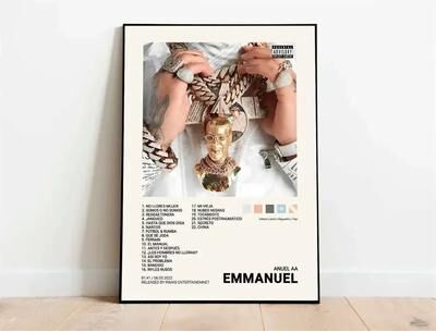 Inspire Essentials Nordic Rap Music Poster Canvas Latin Artist Wall Art Room Decor 5 15.75 X 19.69 In