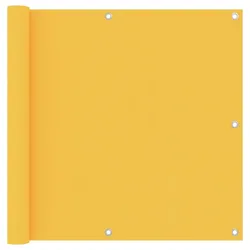 vidaXL Balkon-Sichtschutz Gelb 90x600 cm Oxford-Gewebe