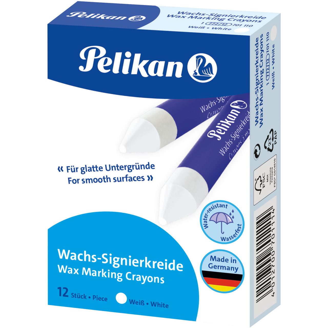 Pelikan 772/12 Signierkreiden weiß, 12 St.