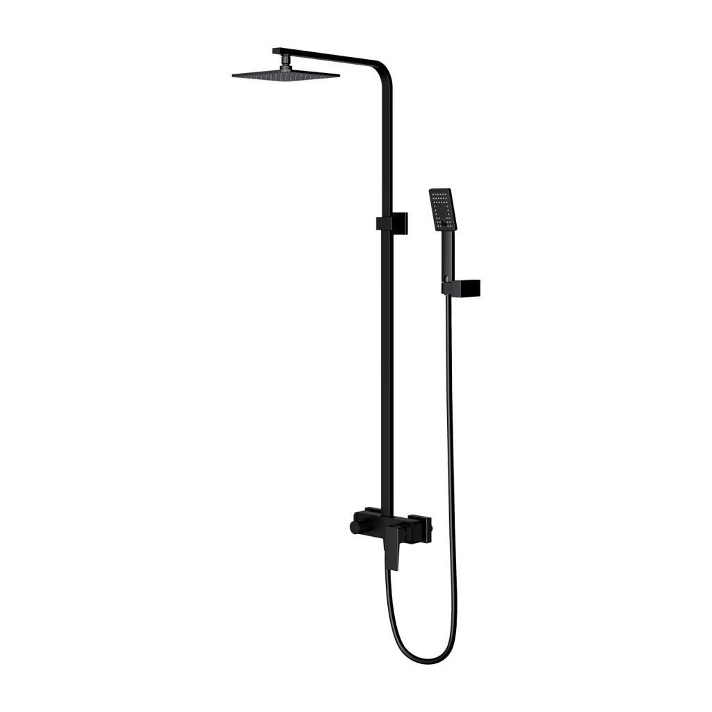 Omnires PARMA PM7444BL Duschset, matt schwarz