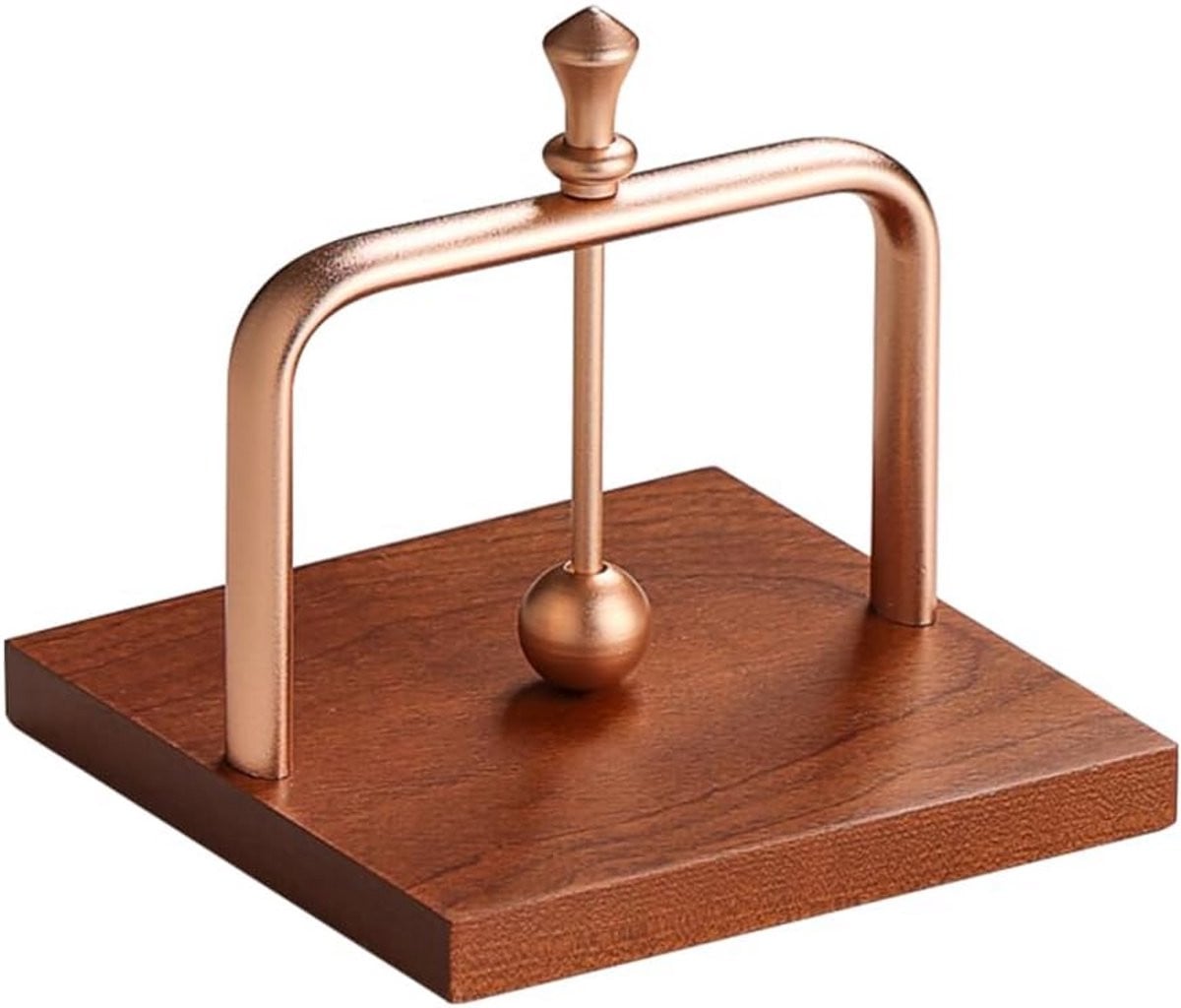 Stijlvolle Houten Servethouder met Metalen Arm voor Keuken en Eettafel