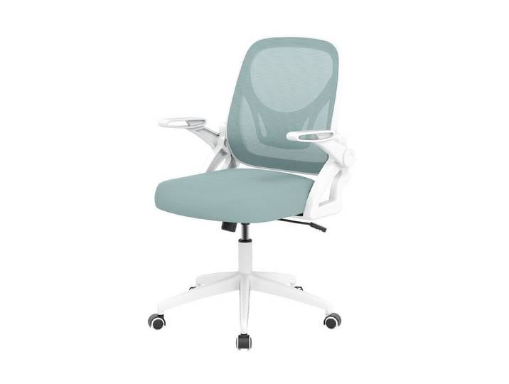 COSTWAY Bürostuhl, Ergonomischer Drehstuhl mit hochklappbaren Armlehnen