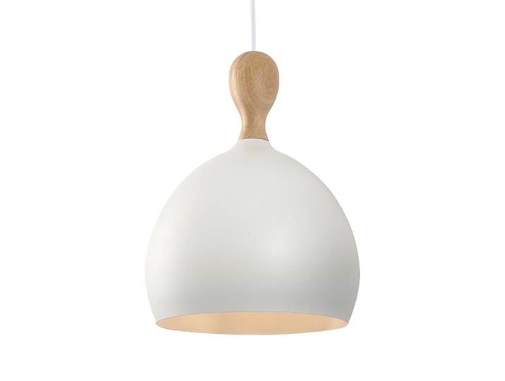 Dueodde Hängelampe, weiß, Ø 24 cm, Metall, E27 - Halo Design - Wohnzimmer - Skandinavisch - Einflammig